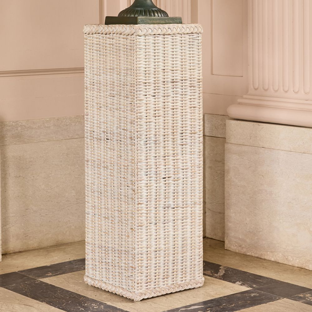 Lila Rattan Pedestal | GreenRow