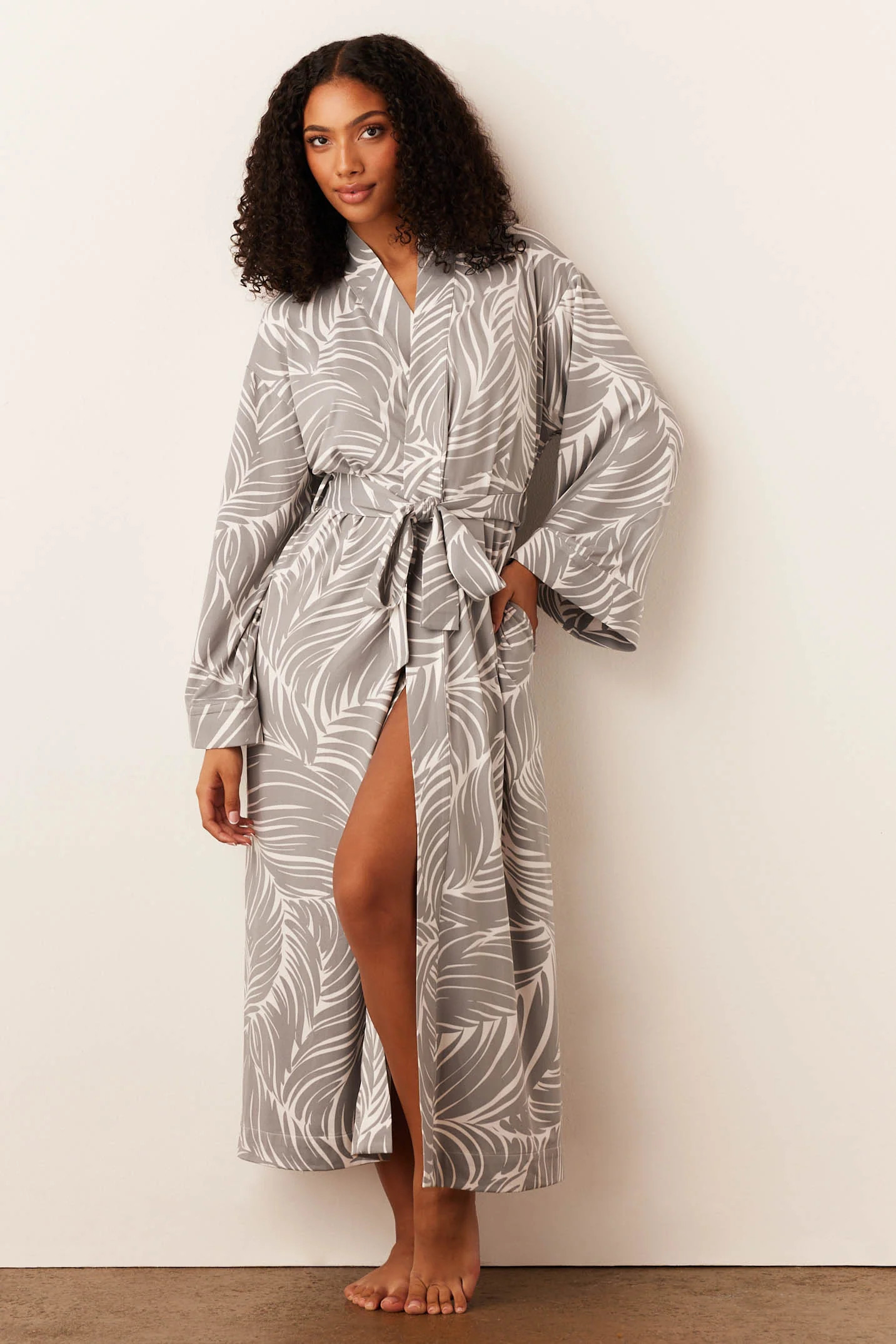 Kaia Kimono Robe | Whisper | MASONgrey