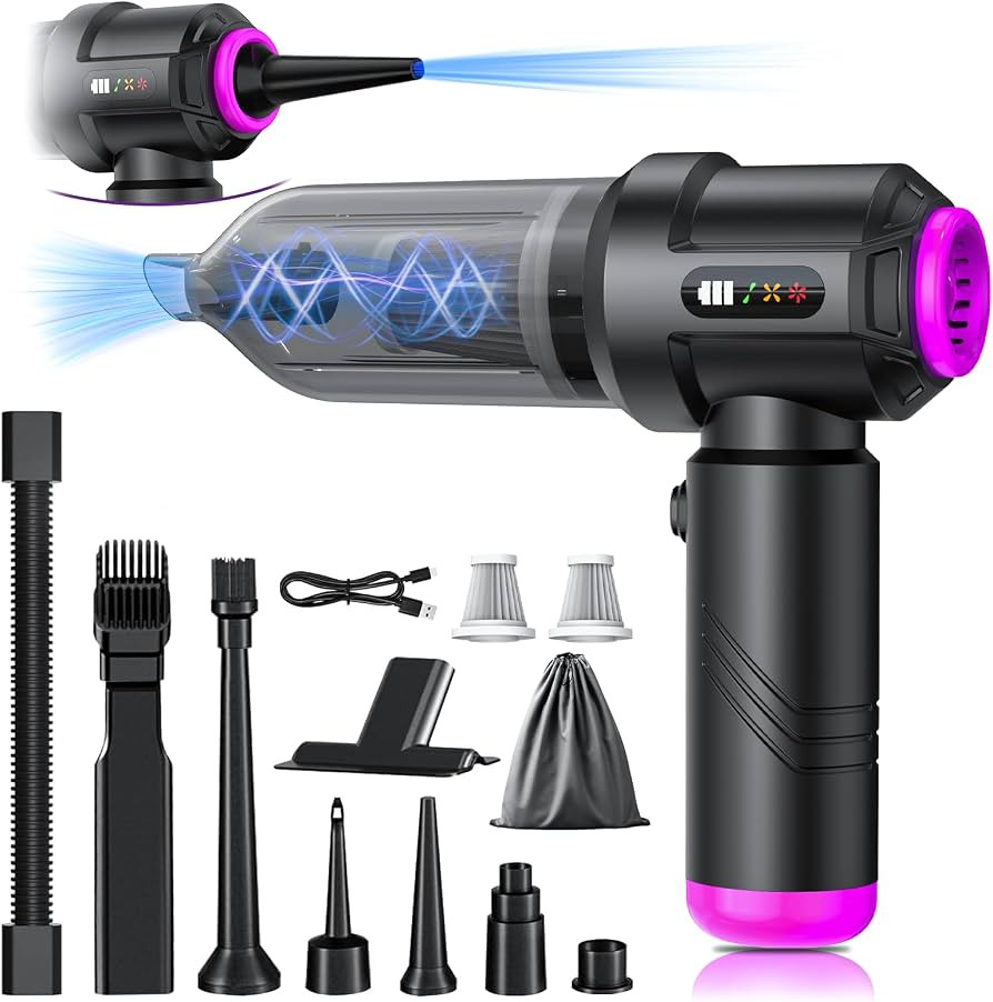 Cordless Vacuum Cleaner - 22000PA Handheld Car Vacuum, 4-in-1 Portable Mini Air Duster Rechargeab... | Amazon (US)