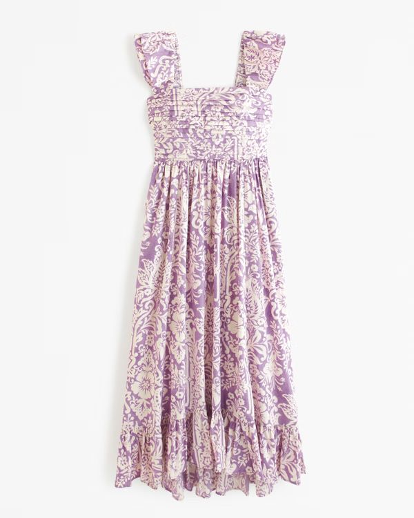 Women's Emerson Ruffle Strap Maxi Dress | Women's Dresses & Jumpsuits | Abercrombie.com | Abercrombie & Fitch (US)