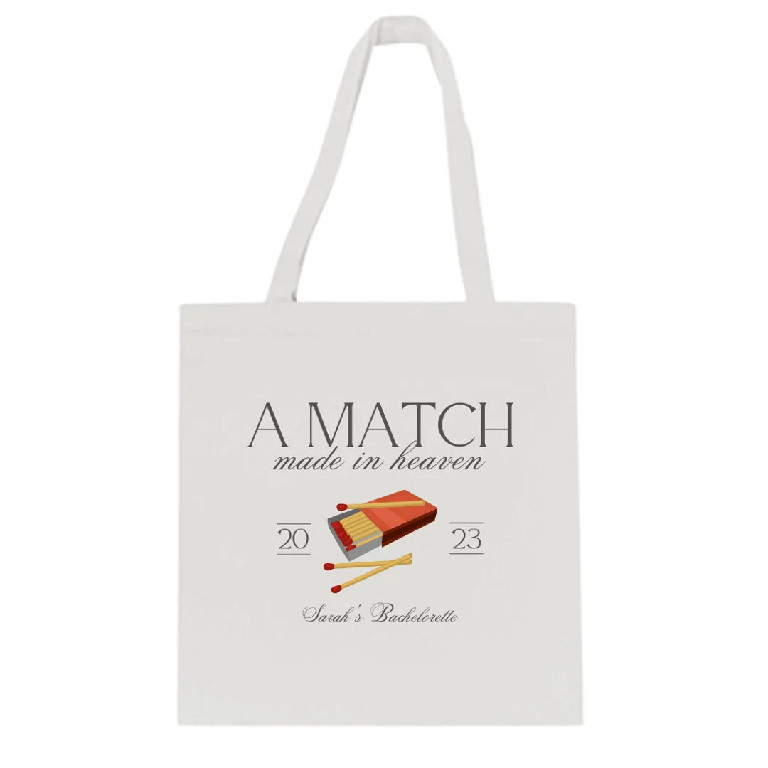 Custom Match Made in Heaven Tote Bag - Etsy | Etsy (US)