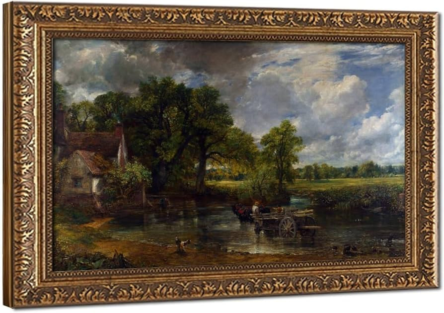NZIQB John Constable The Hay Wain Canvas Wall Art, Romanticism Landscape Oil Painting Print, Vint... | Amazon (US)