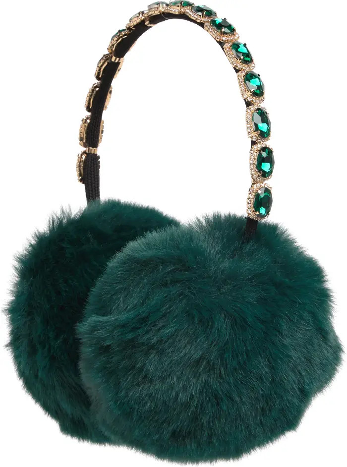 Vince Camuto Jeweled Faux Fur Earmuffs | Nordstromrack | Nordstrom Rack
