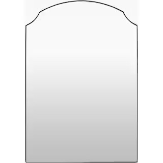 Galey Alix Landon Traditional Accent Mirror, 35 in. H x 24 in. W x 1 in. D, Black | The Home Depot