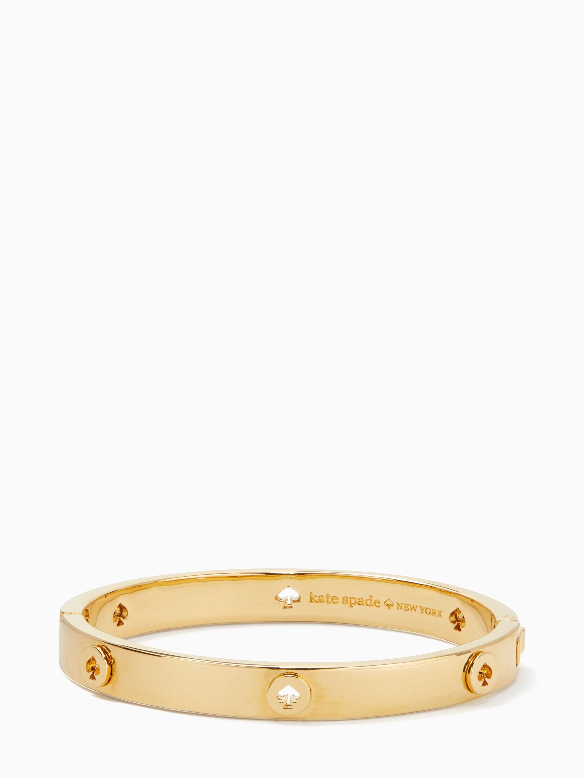 spot the spade studded hinged bangle | Kate Spade Outlet