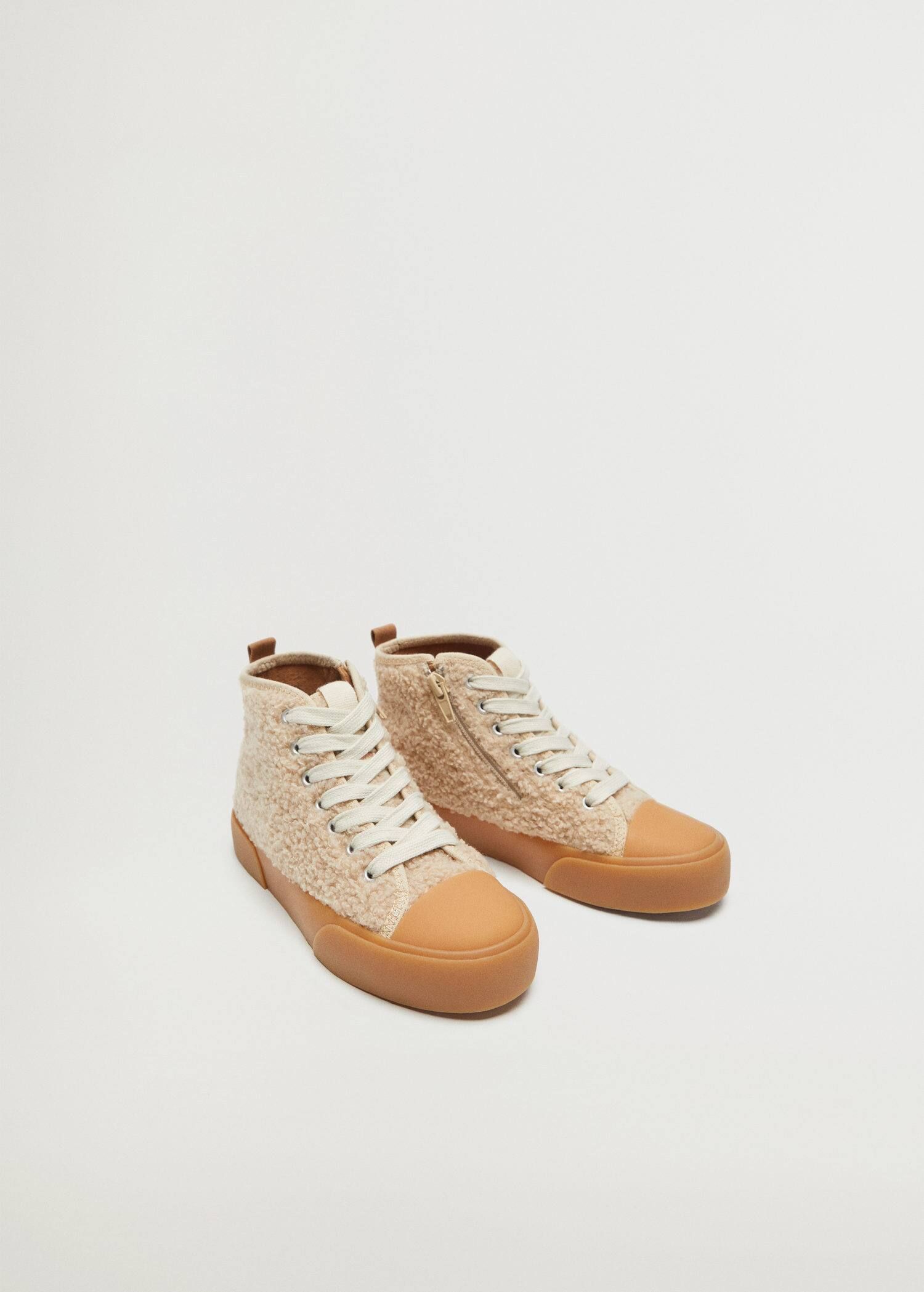Faux shearling ankle boots | MANGO (US)