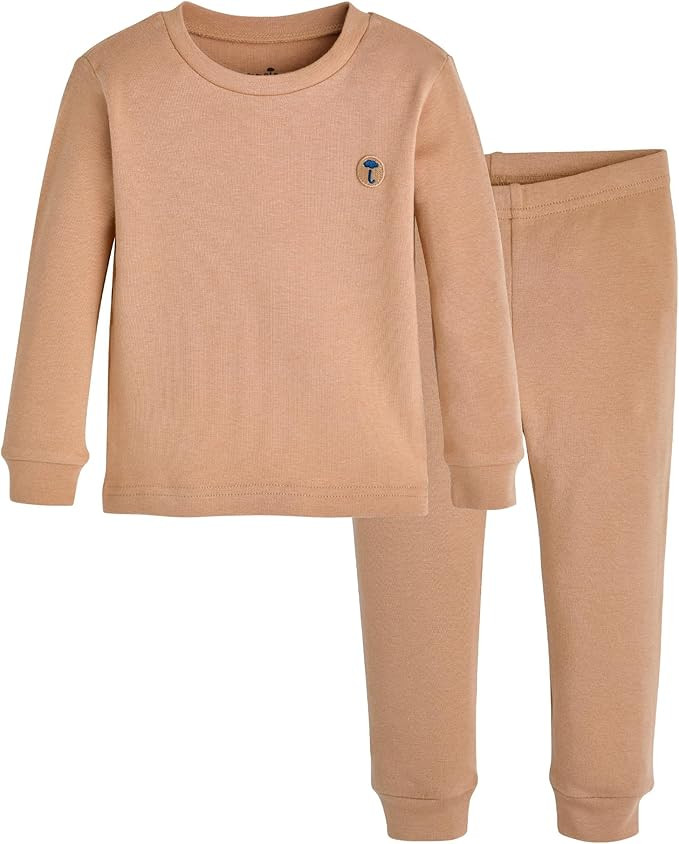 moimoln 6M-8Y Modal Cotton Solid Soft Breathable Baby Toddler Boys Girls Snug fit Pjs Long Sleeve... | Amazon (US)