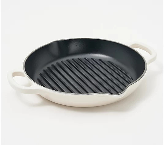 Le Creuset 9.75" Signature Cast Iron Deep Grill Pan - QVC.com | QVC