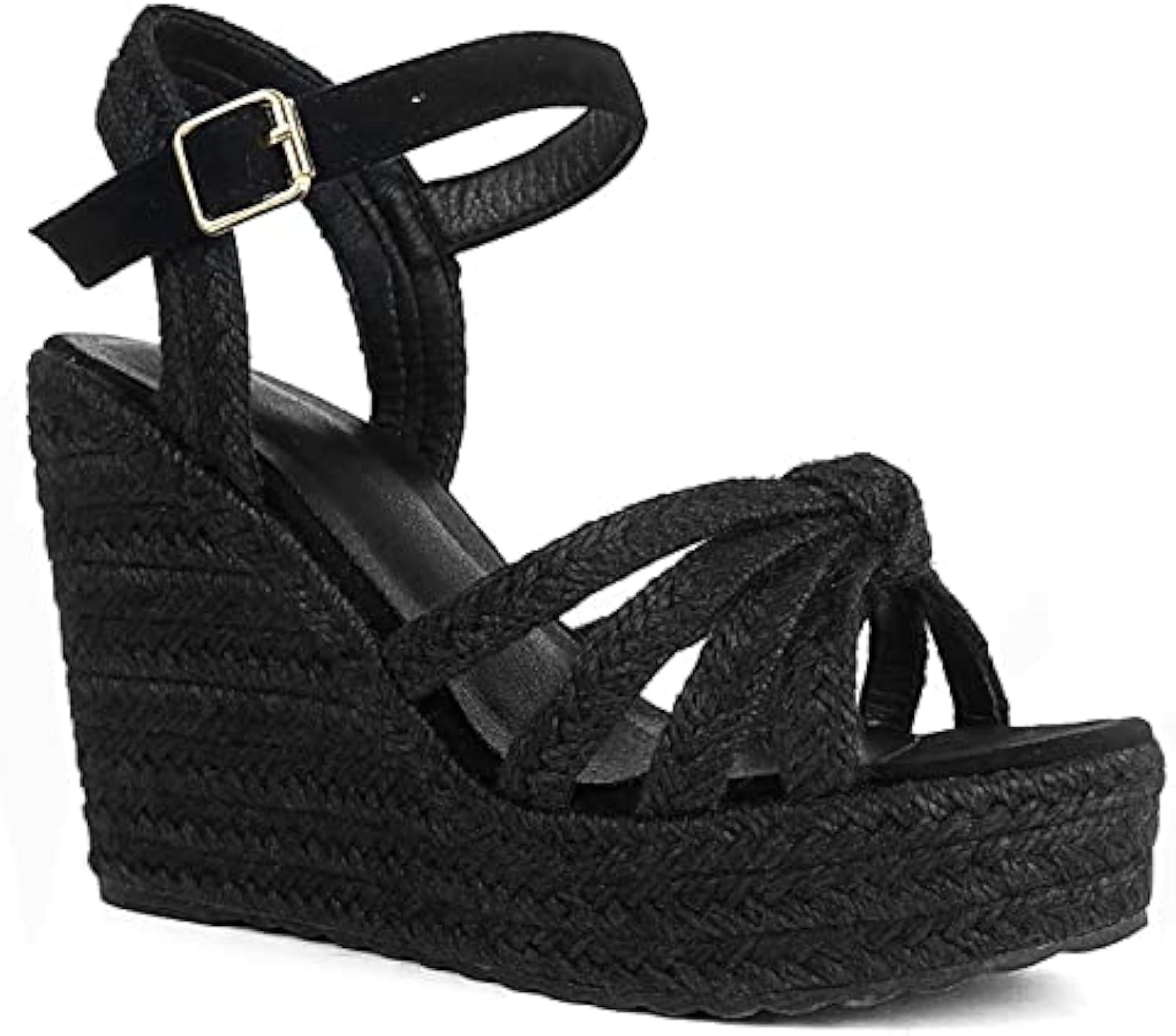 Mikarka Sandals for Women, Platform Ankle Strap Womens Sandals Open Toe Espadrille Wedge Sandals for | Amazon (US)