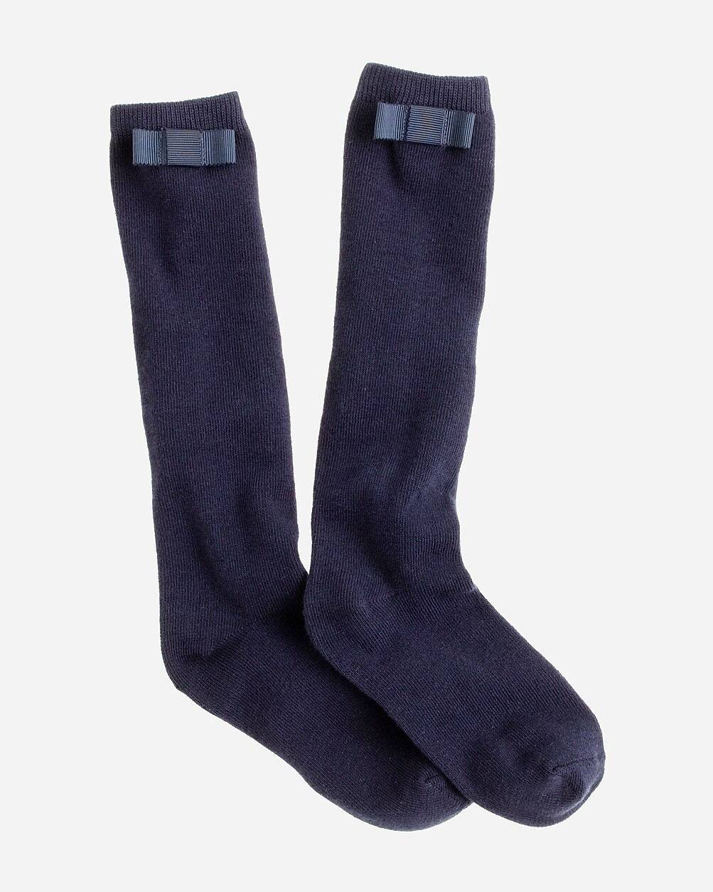 Girls' grosgrain bow knee-highs | J. Crew US