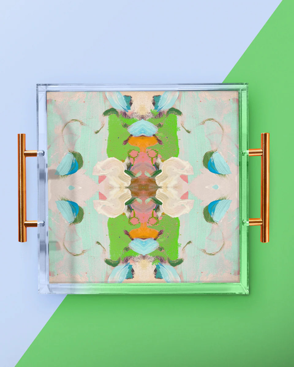 Monets Garden Green | Laura Park x Tart Large Tray | Tart By Taylor