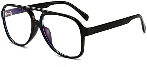 JOVAKIT Aviator Non-prescription Glasses for Women Men Pilot Frame Clear Lens Eyeglasses Fashion ... | Amazon (US)