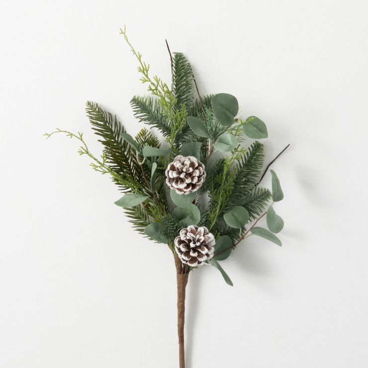 Artificial Pine And Eucalyptus Stem Multicolor 19"H | Target