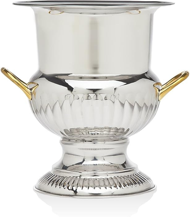 Godinger Ice Bucket with Brass Handle, 10in | Amazon (US)