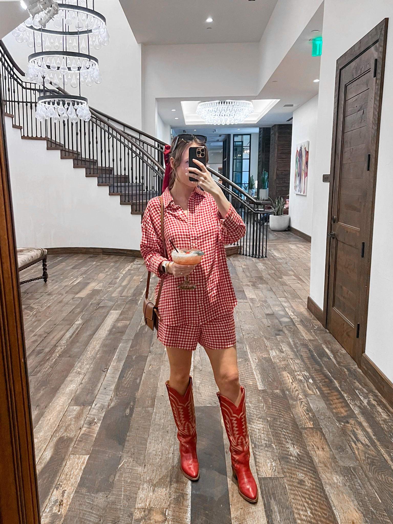 Fort Worth Dinner Outfit at Hotel Drover 

#monochromaticoutfit #redoutfit #abercrombie #matchingset #tecovasboots #springfashion

#LTKFindsUnder100 #LTKStyleTip #LTKTravel