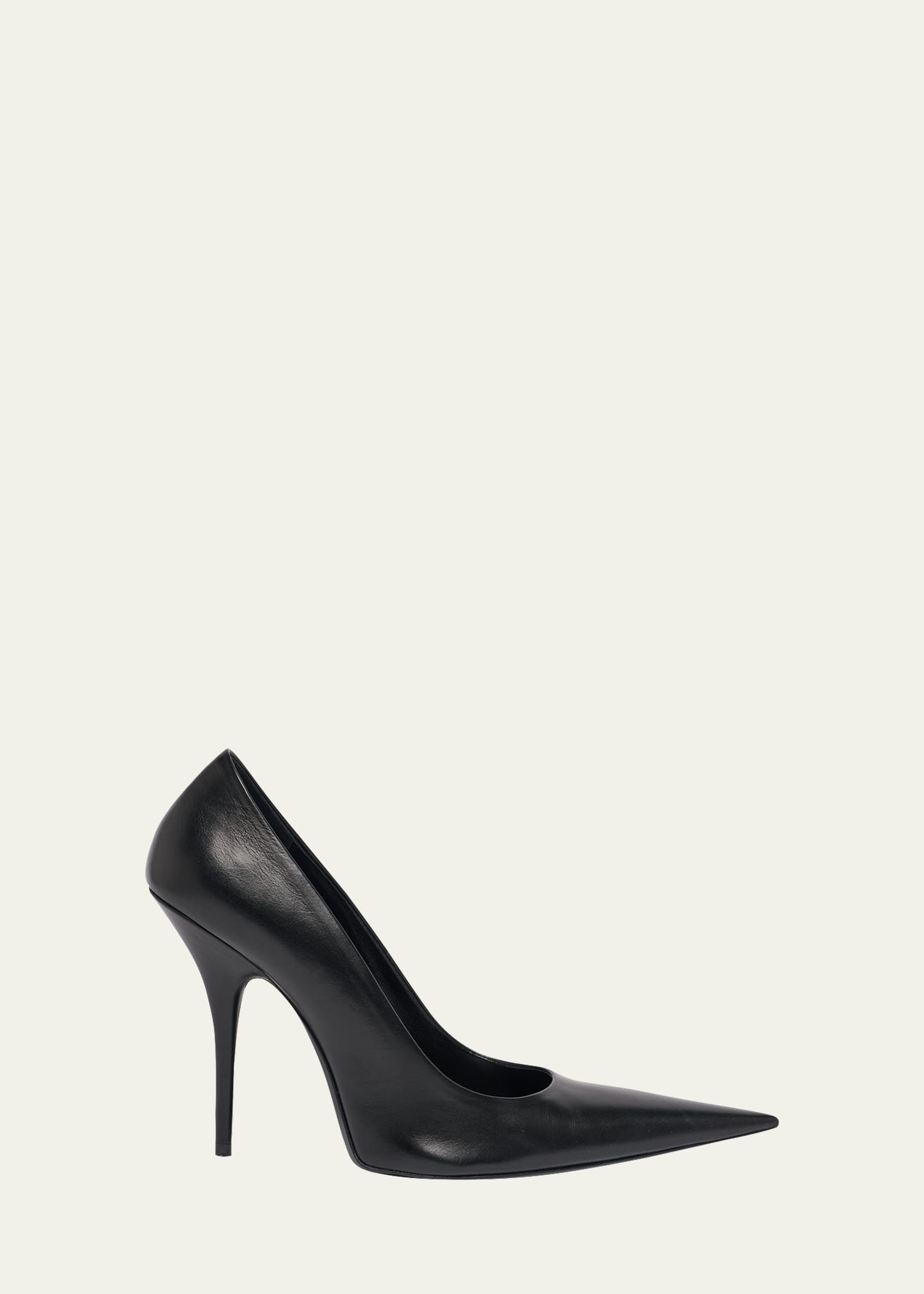 Balenciaga 90mm Avenue Leather Pointed-Toe Pumps | Bergdorf Goodman