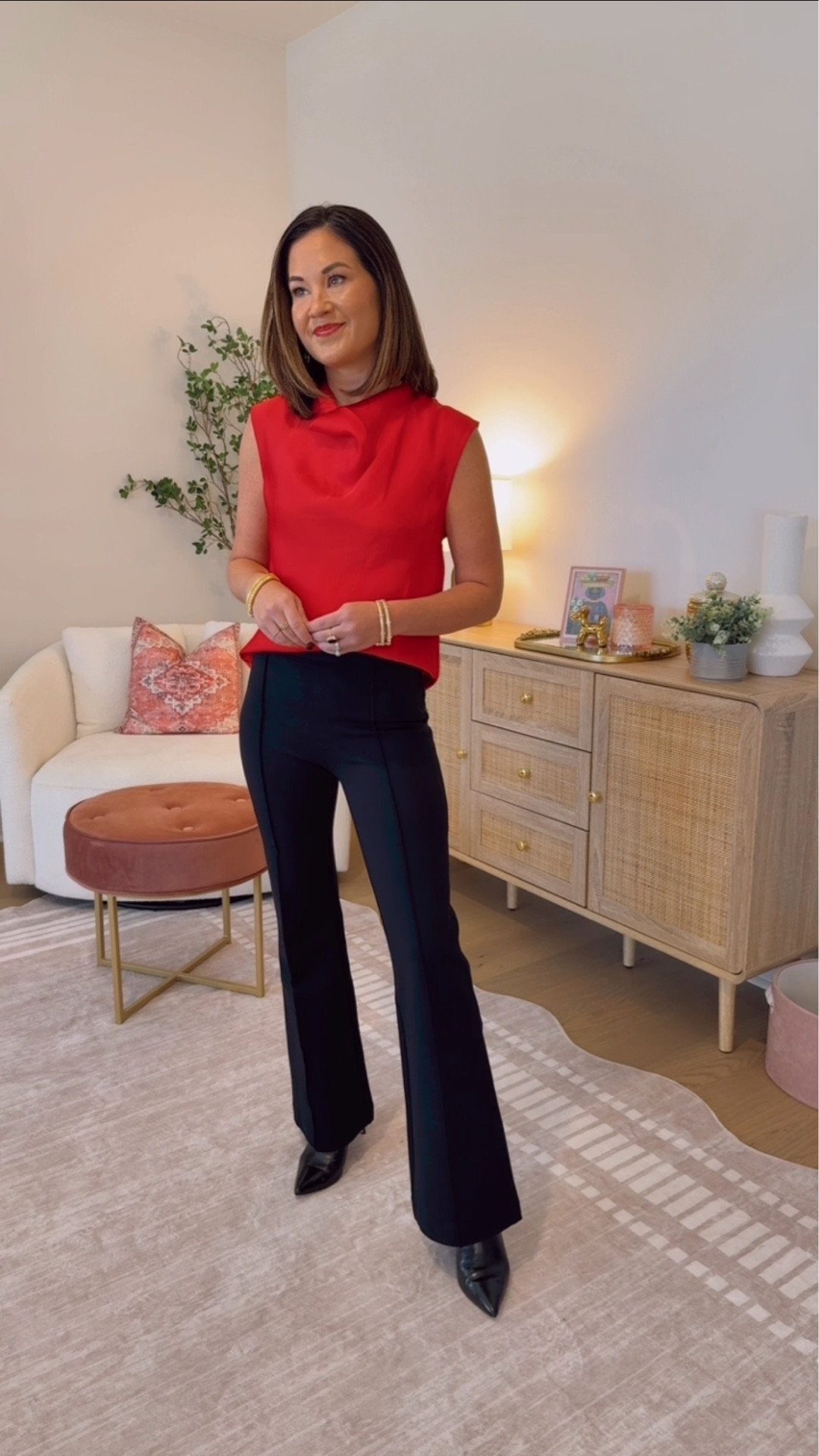 My pants are on sale for $79 plus an additional 40% off today! Such a great deal on the most flattering black pants! I wear an xs petite for reference (I’m 5’3) So many great items on sale from Spanx! 
Holiday outfits on sale / cyber Monday sale / petite outfits 

#LTKCyberWeek #LTKHoliday #LTKSaleAlert