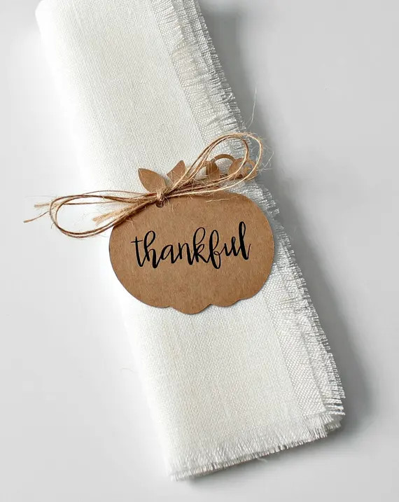 Thanksgiving Napkin Tags Napkin Rings Thanksgiving Table - Etsy | Etsy (US)
