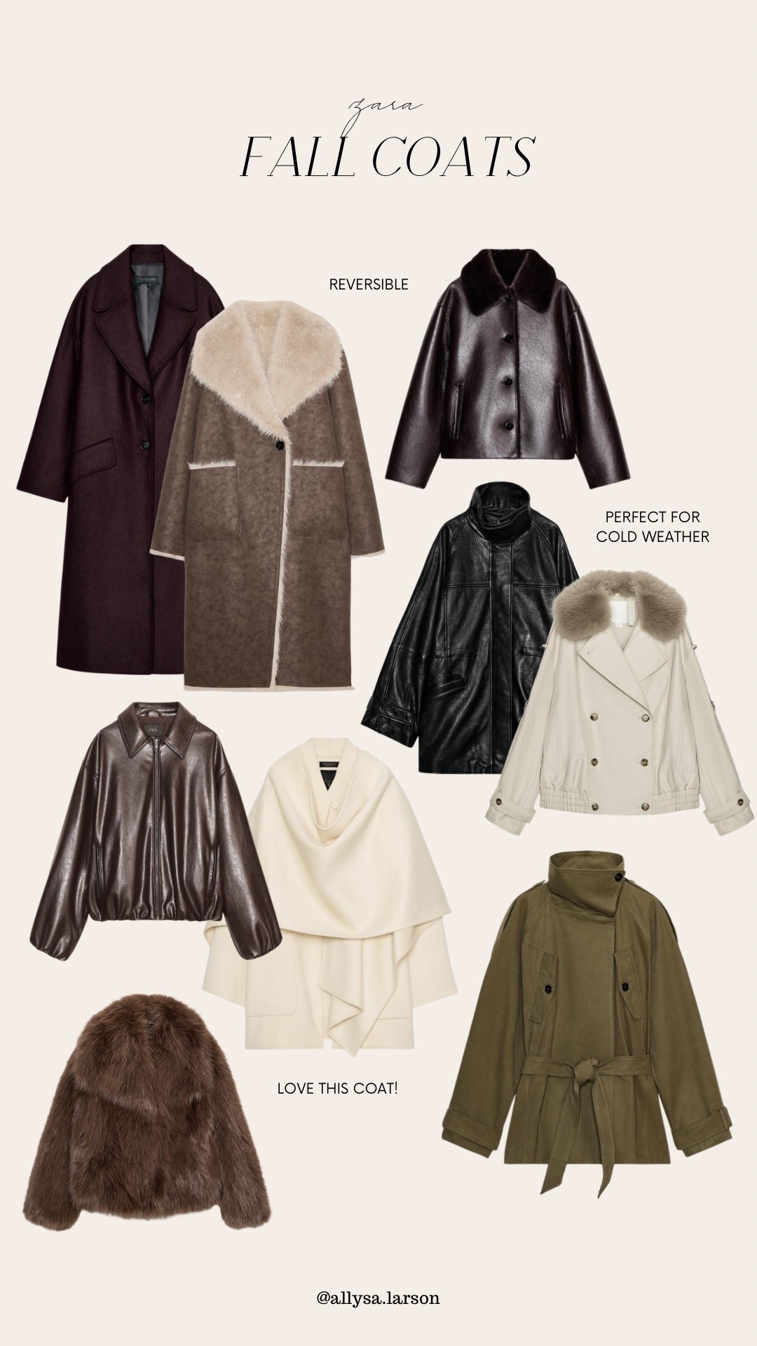 Favorite Zara fall / winter coats! 

#LTKStyleTip #LTKSeasonal #LTKWorkwear