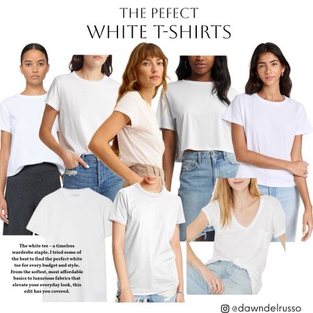 The white tee – a timeless wardrobe staple. I tried some of the best to find the perfect white tee for every budget and style. From the softest, most affordable basics to luxurious fabrics that elevate your everyday look, this edit has you covered. #whitetee #wardrobeessentials #affordablefashion #luxefashion #fashionfinds