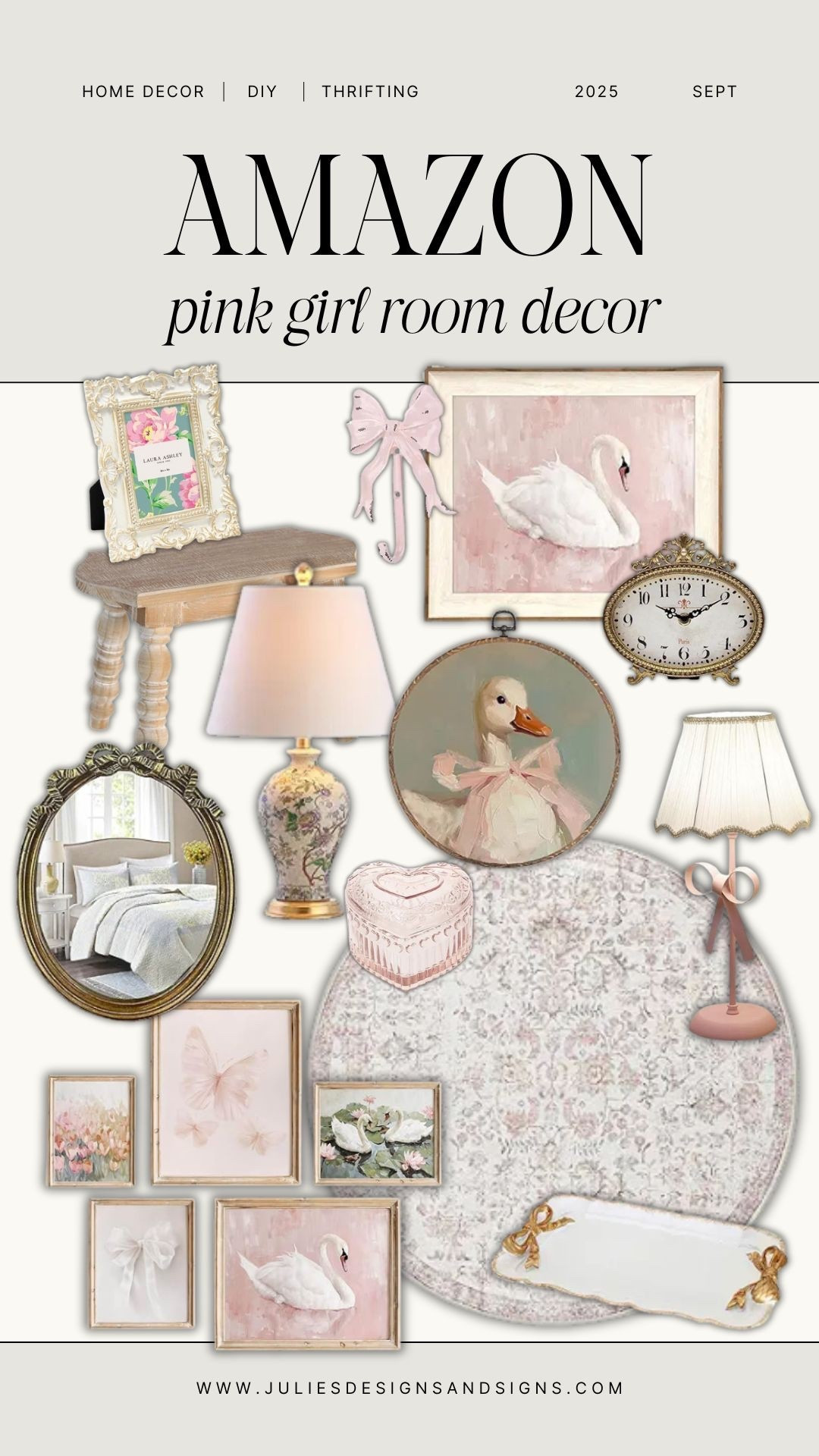 Pink girls room or pink baby girl nursery with a vintage style 

#LTKFamily #LTKBaby #LTKHome