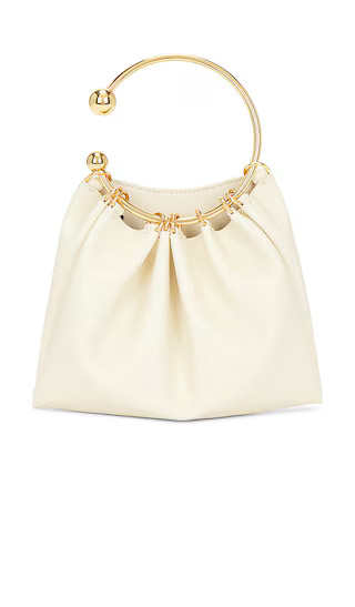 Ring Handle Bag in Cream | Revolve Clothing (Global)