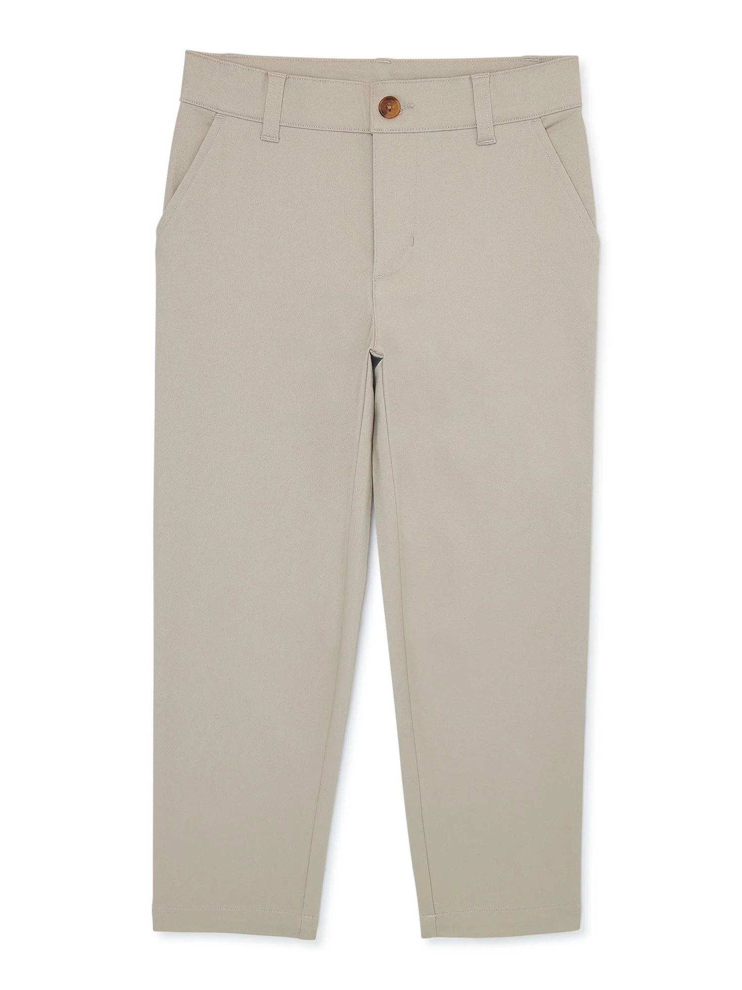 Wonder Nation Boys School Uniform Flat Front Pants, Sizes 4-18, Slim & Husky | Walmart (US)