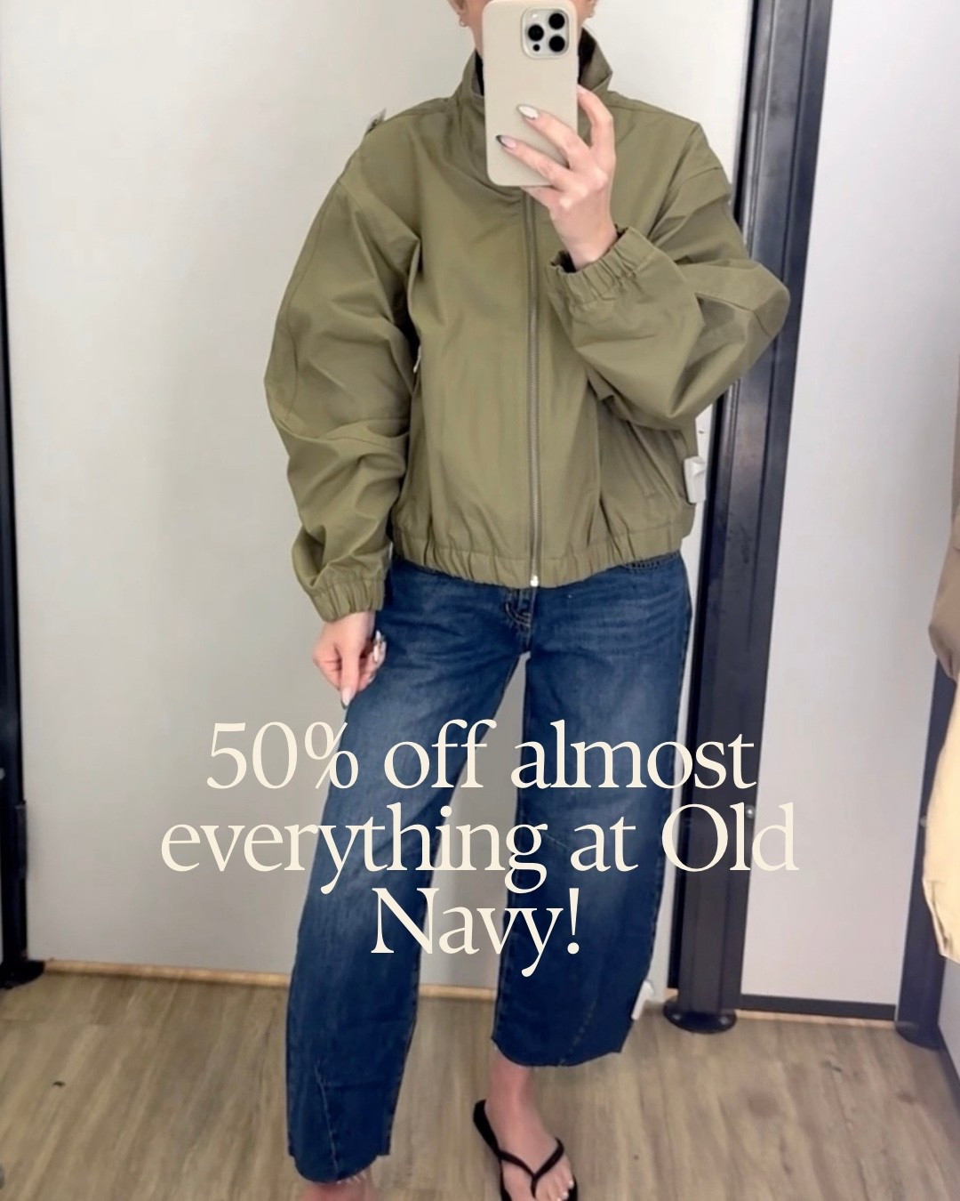 50% off almost EVERYTHING at Old Navy right now🤌🏼 From cute summer sets, to lightweight jackets for spring, they have so many good options! Also, this is the pair of barrel leg denim you need! 

#LTKootd #LTKSaleAlert #LTKPetite