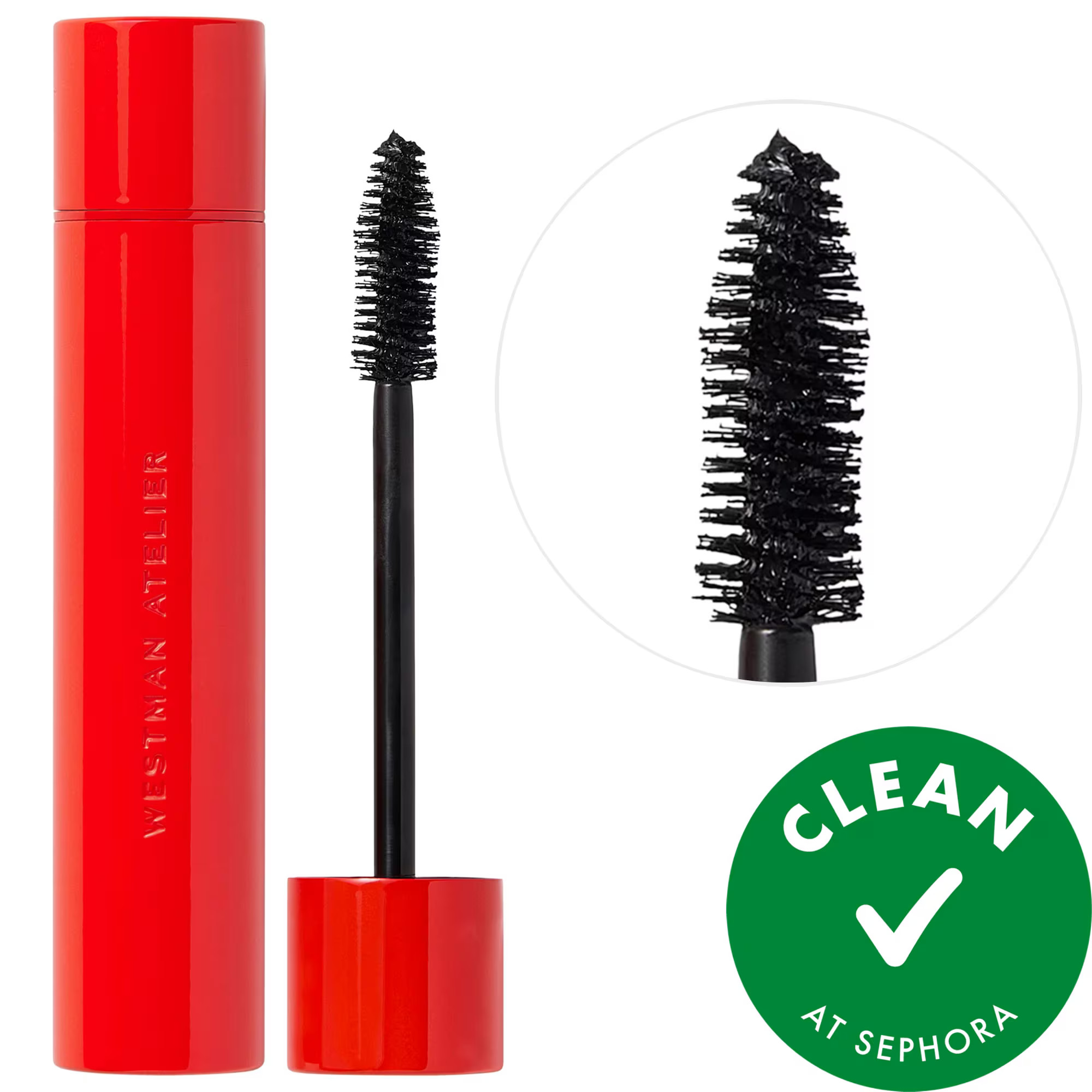 Westman Atelier Eye Want You Lengthening + Volumizing Clean Mascara Clean Black 0.29 oz / 8.5 mL | Sephora (US)