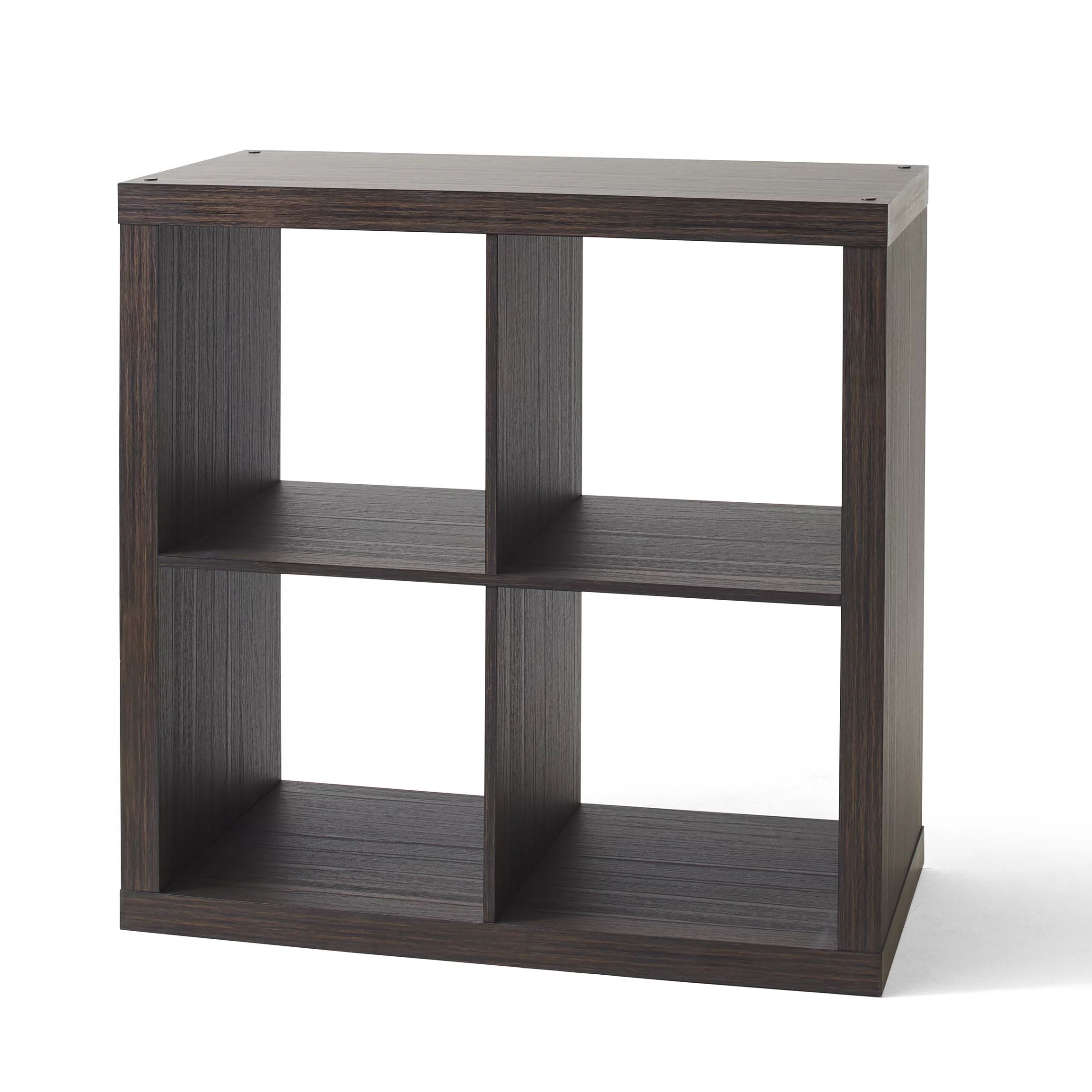 Better Homes & Gardens 4-Cube Storage Organizer, Tobacco Oak - Walmart.com | Walmart (US)