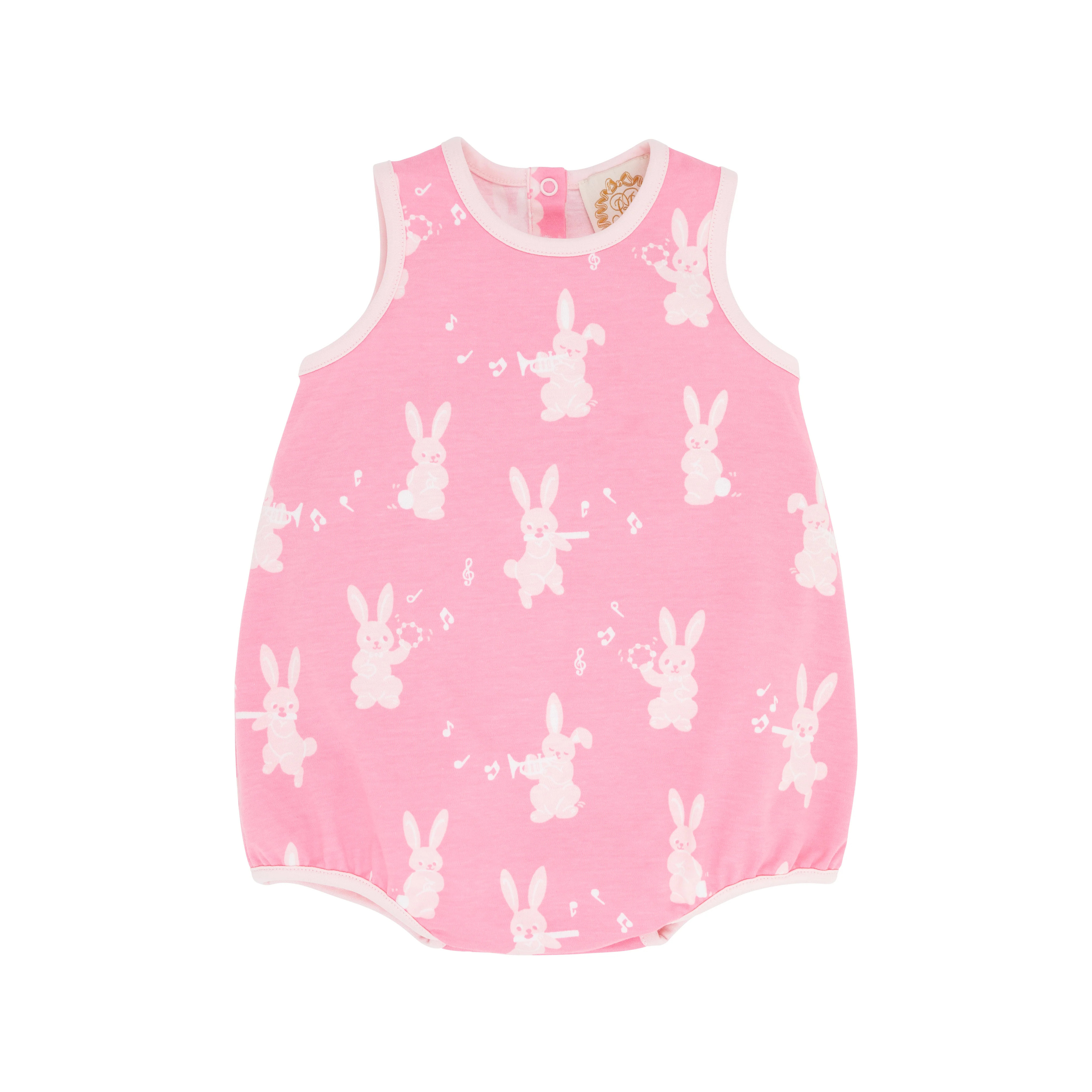 Patton Play Bubble - The Bunny Band (Pink) with Palm Beach Pink | The Beaufort Bonnet Company