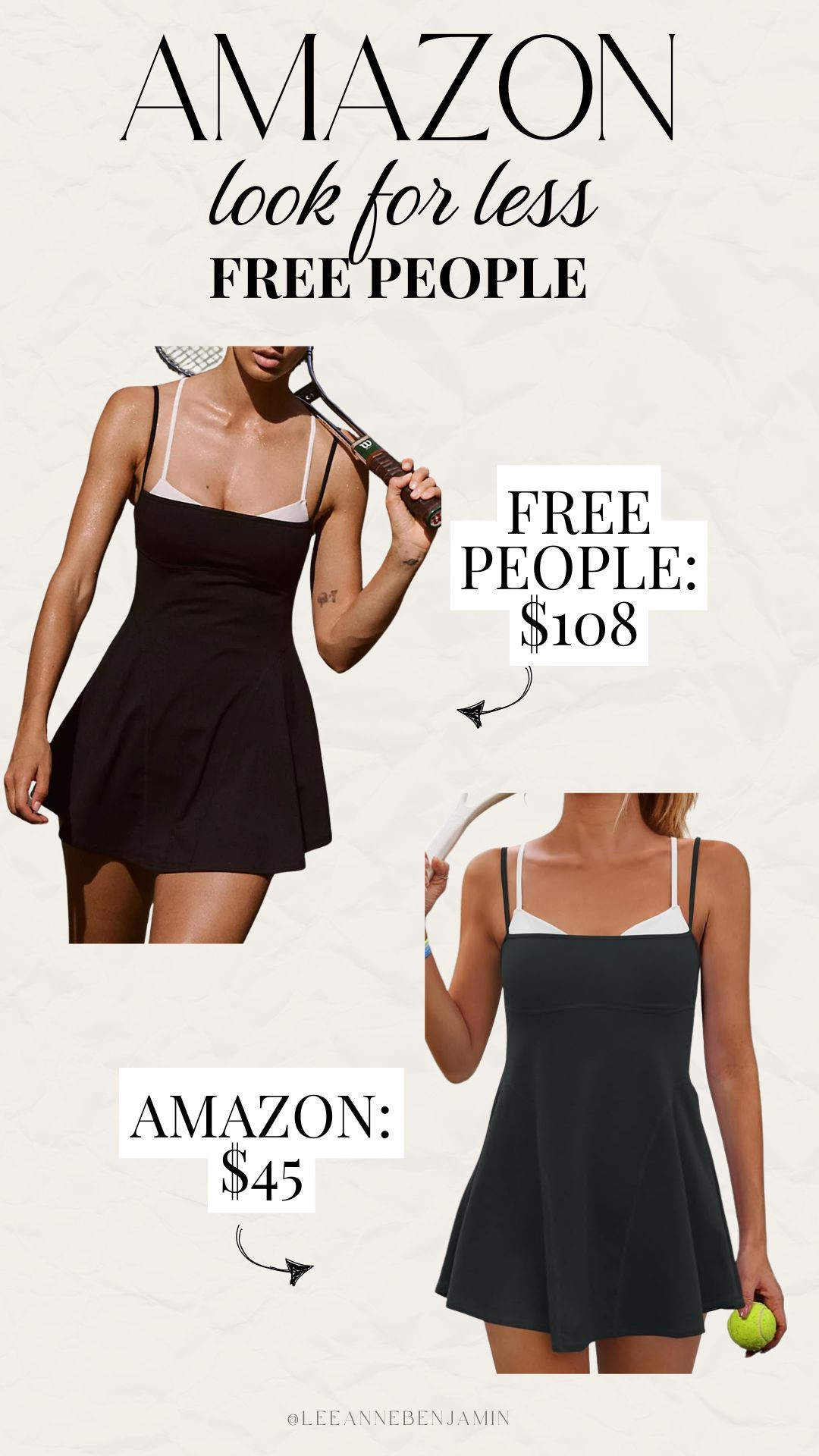 Free People look for less tennis dress!  

 #LTKootd #LTKActive
