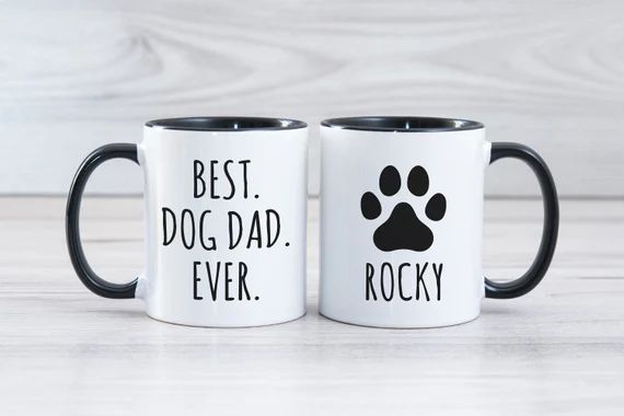 Dog Dad Mug Personalized Dog Dad Gift Personalized Dog Dad | Etsy | Etsy (US)