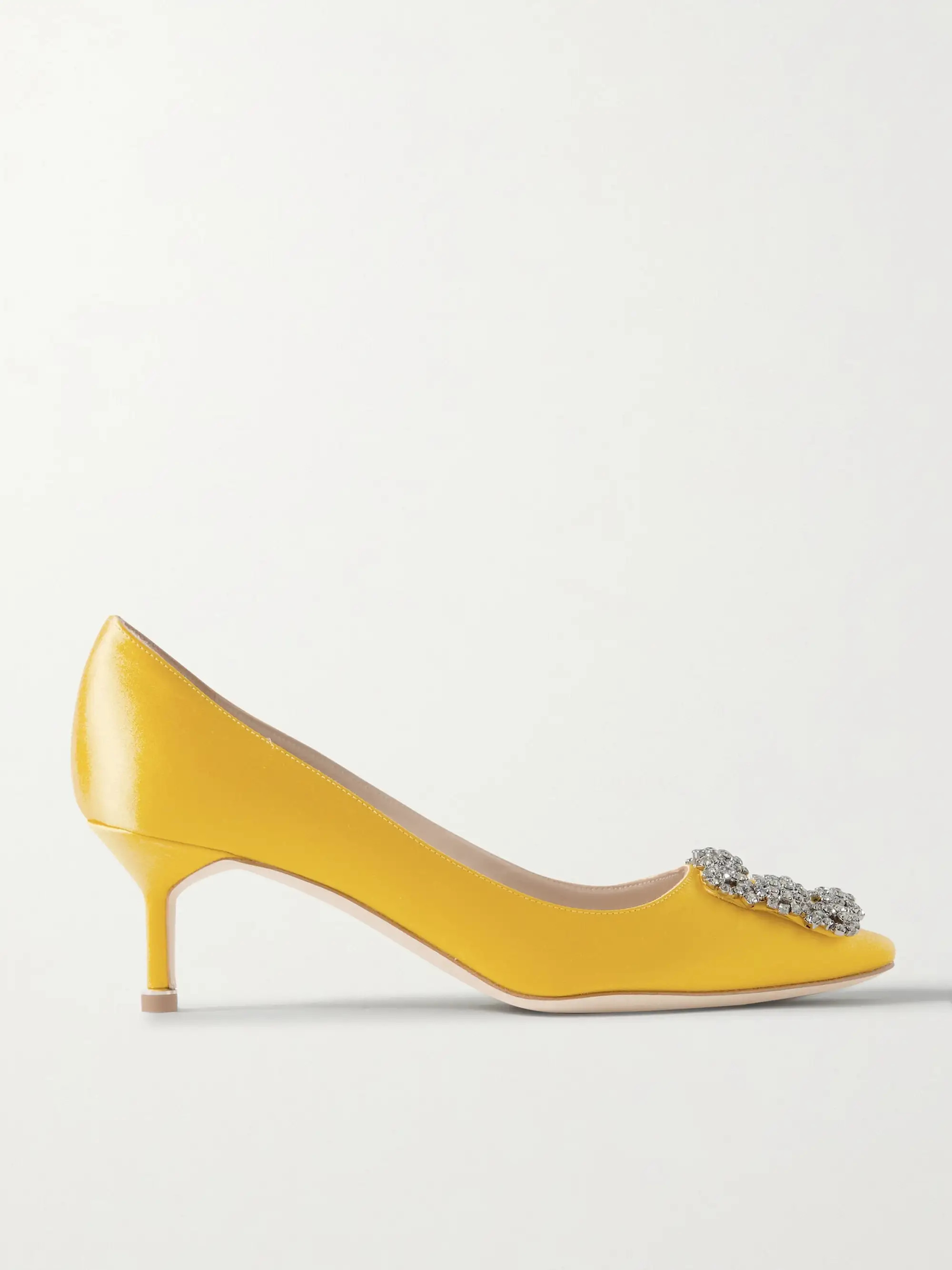 Hangisi 50 crystal-embellished satin pumps | NET-A-PORTER (US)