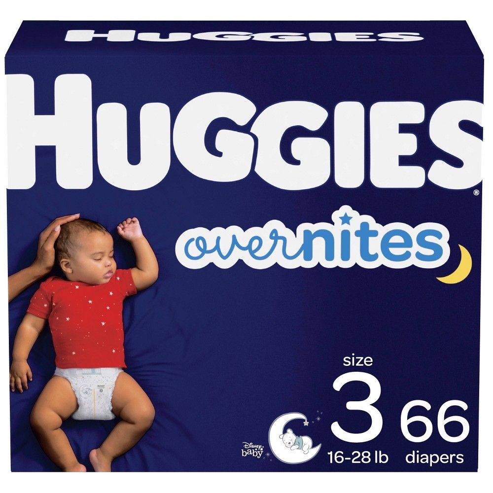 Huggies Overnites Nighttime Diapers Super Pack - Size 3 (66ct) | Target