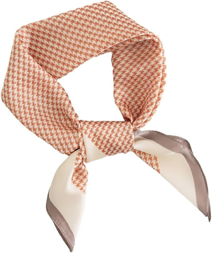 Satin Scarves for Women 27.5 × 27.5 inches Medium Square Elegant Silk Feeling Head Scarf | Amazon (US)