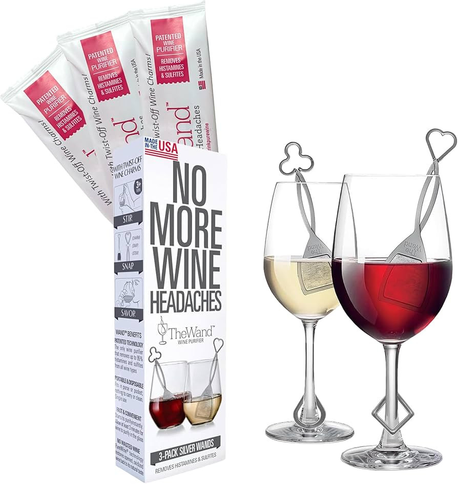 PureWine The Wand Wine Purifier - Red & White Wine Filters for Histamines & Sulfites, Sulfite Rem... | Amazon (US)