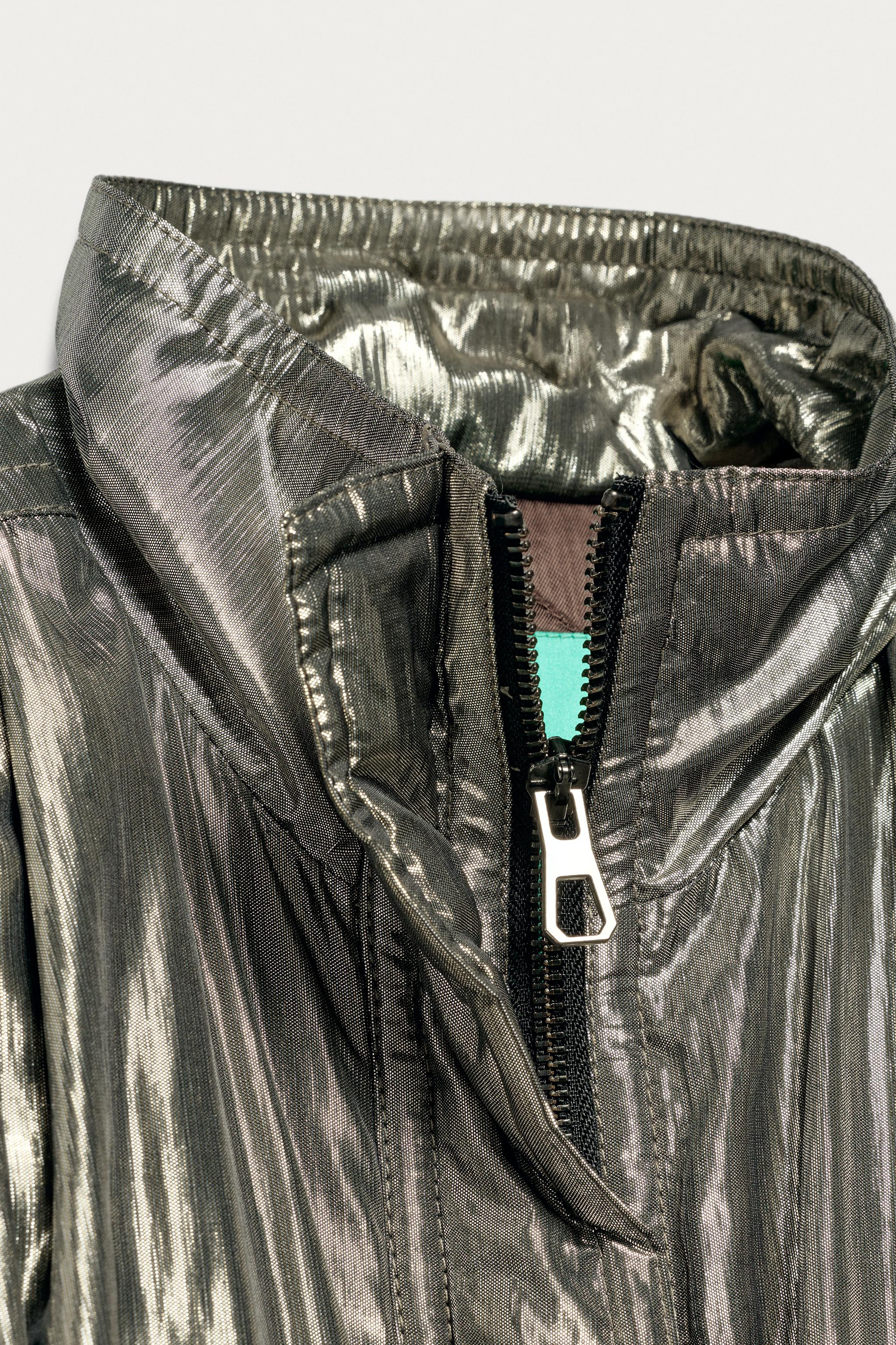 MARISA BERENSON X ZARA METALLIC JACKET | Zara UK
