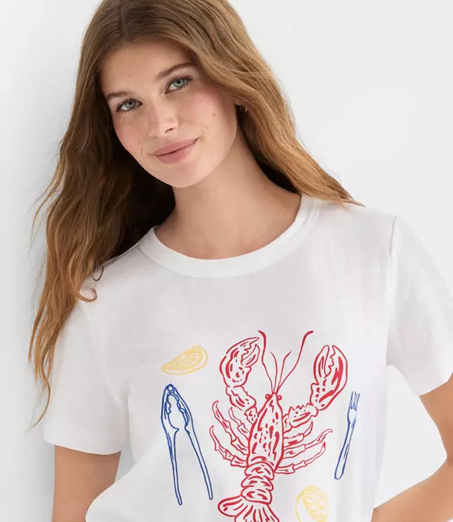 Lobster Lunch Everyday Crew Tee | LOFT