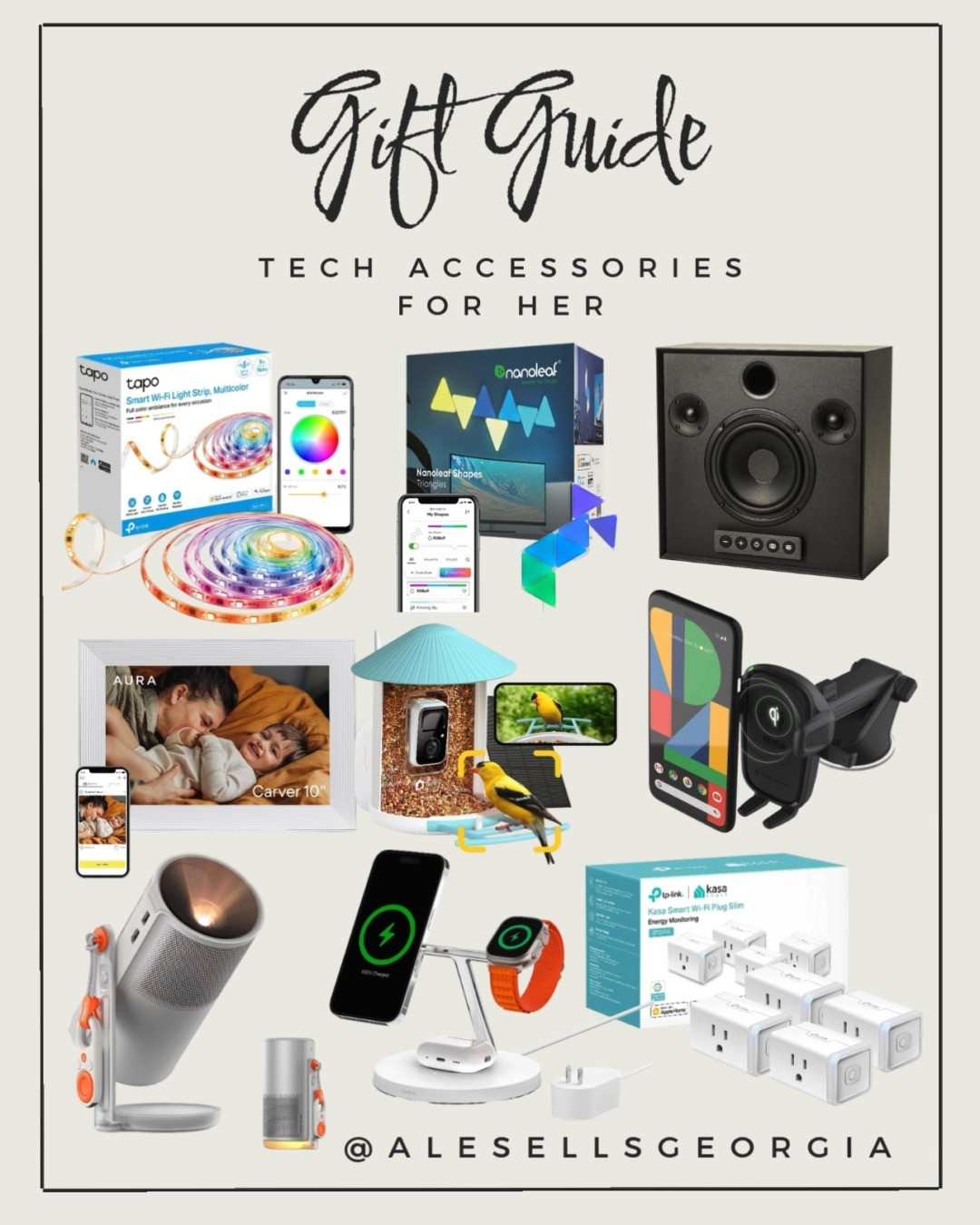 Tech accessories she’ll love! Must-have gadgets and smart home finds. #techgifts #giftguideforher #gadgets 

 #LTKGiftGuide #LTKHoliday #LTKSaleAlert