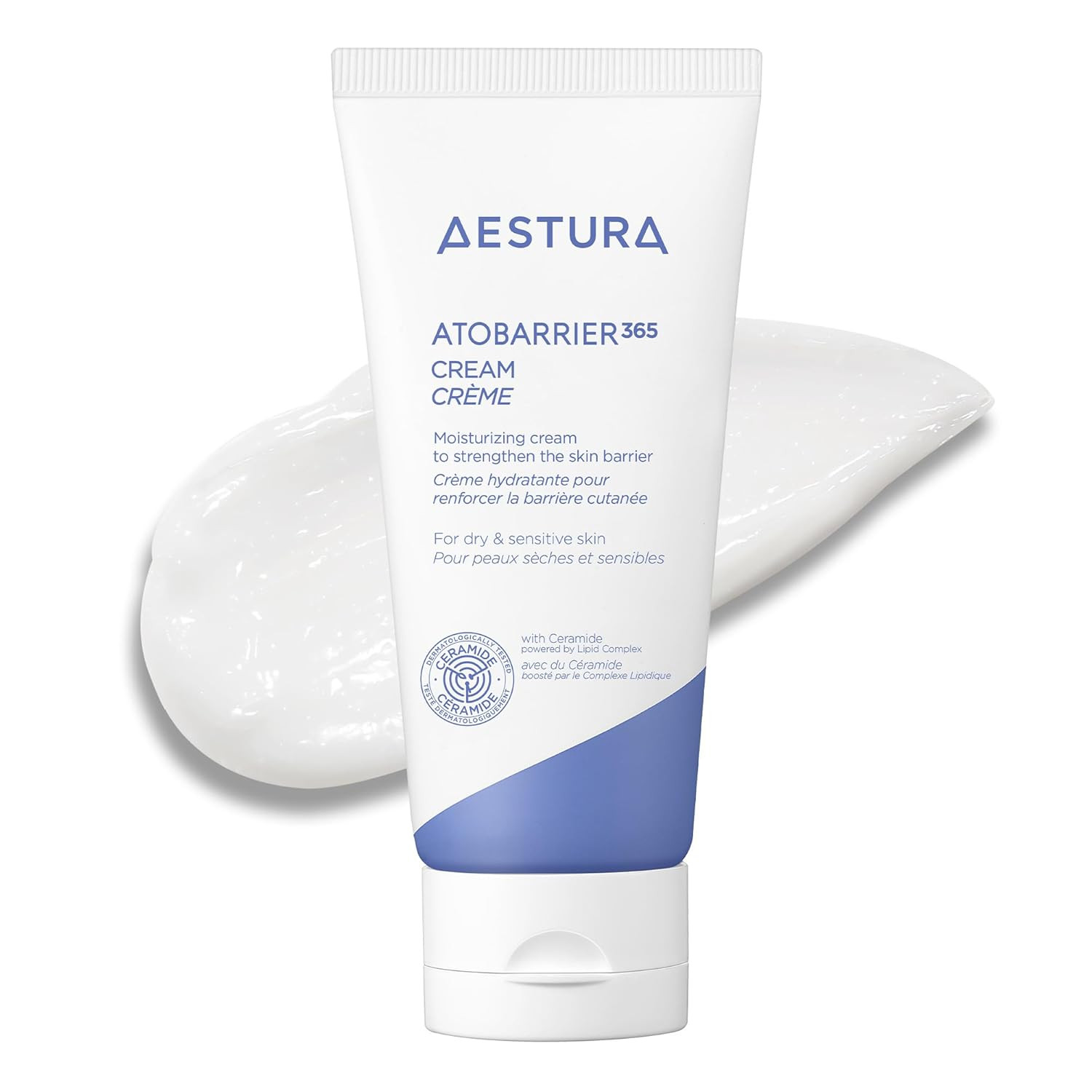 AESTURA ATOBARRIER365 Cream with Ceramide, Korean Moisturizer for Barrier Repair | 120-hour Lasting Hydration, Capsuled Ceramides for Dry & Sensitive Skin, Non-comedogenic tested, 2.70 fl.oz.(Renewed) | Amazon (US)