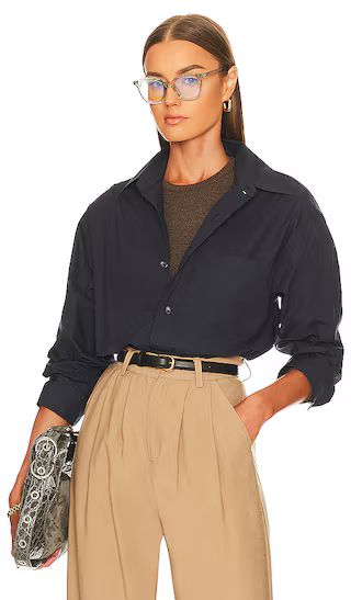 Kayla Shirt in Navy | Revolve Clothing (Global)