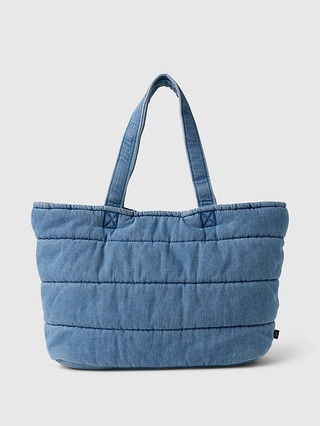 Denim Puffer Tote | Gap (US)