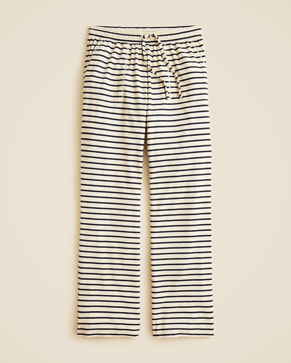Soft rib wide-leg pant in stripe | J. Crew US