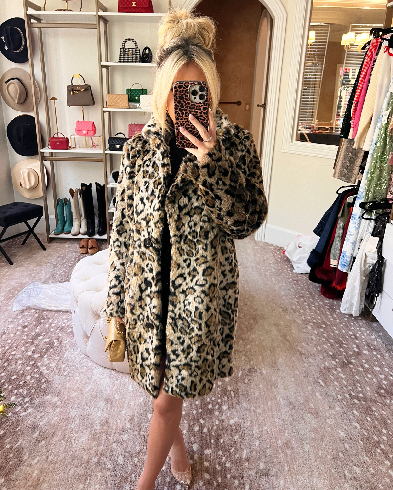 Cheetah leopard coat jacket. Holiday style. Holiday party. Sweater dress. Revolve. Macys 

#LTKHoliday