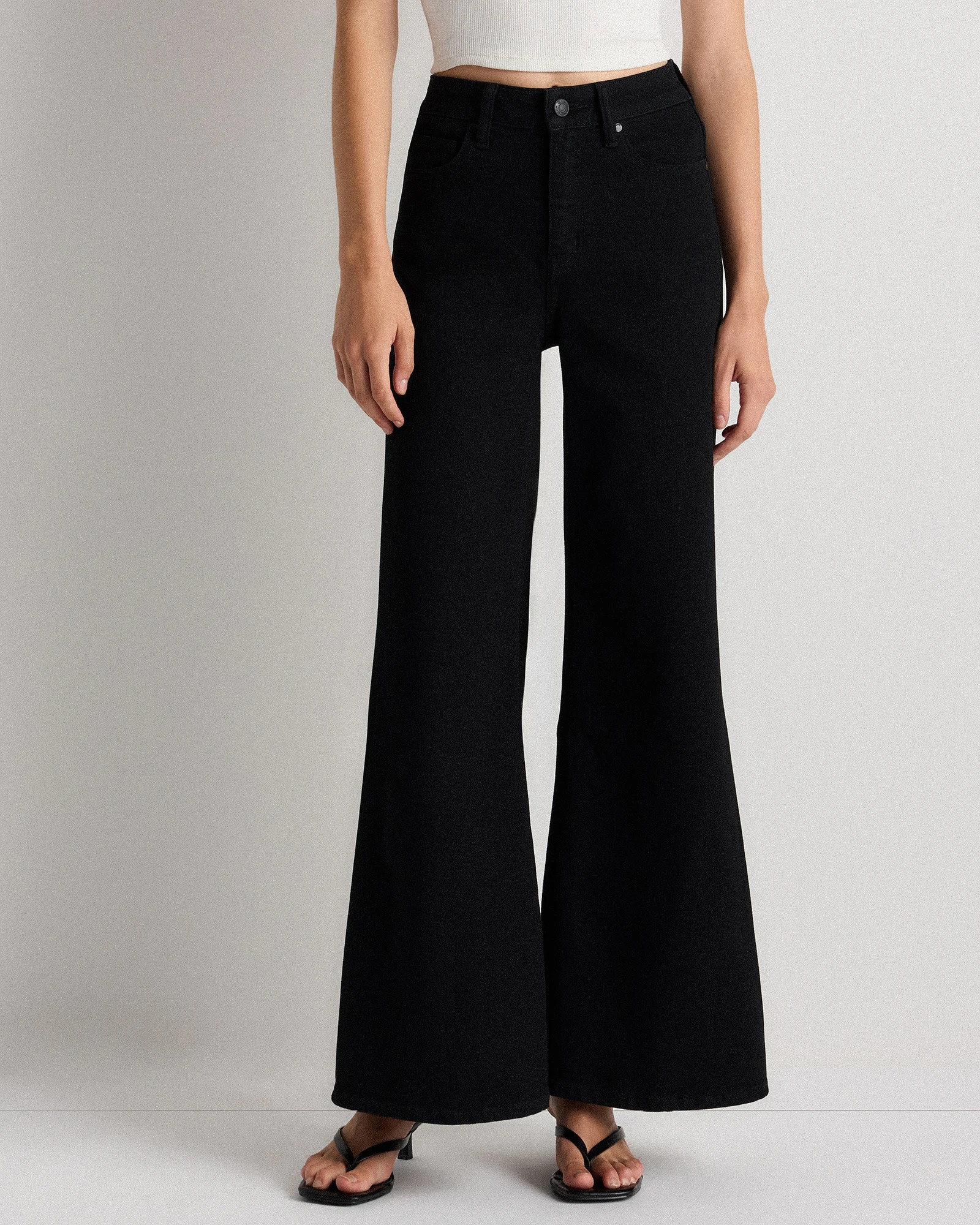 Bella Stretch Palazzo Jeans | Quince