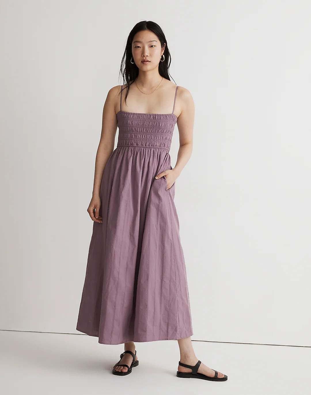Theo Sleeveless Midi Dress | Madewell