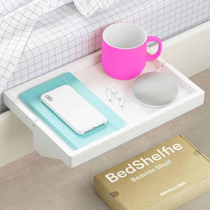 BedShelfie Bedside Shelf for Bunk Bed & Top Bunk, College Dorm Room Essentials, Loft Bed Accessor... | Amazon (US)
