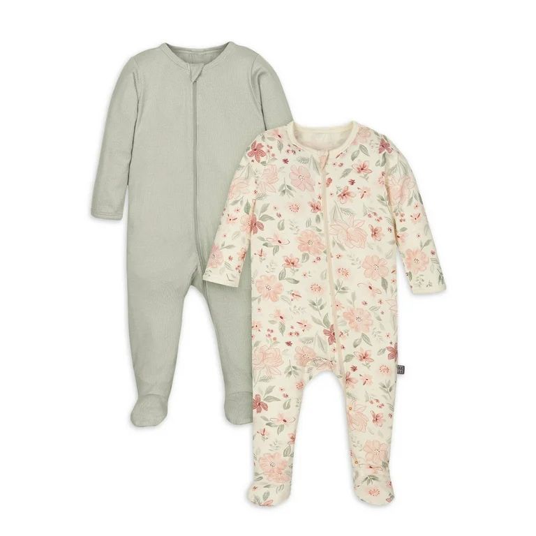 Modern Moments by Gerber Baby Unisex Super Soft Sleep 'N Plays, 2-Pack, Sizes Newborn - 6/9 Month... | Walmart (US)