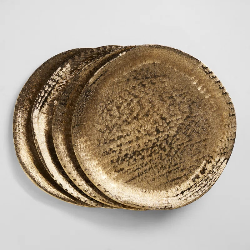 Zadia Brushed Metal Charger Plate | Wayfair North America